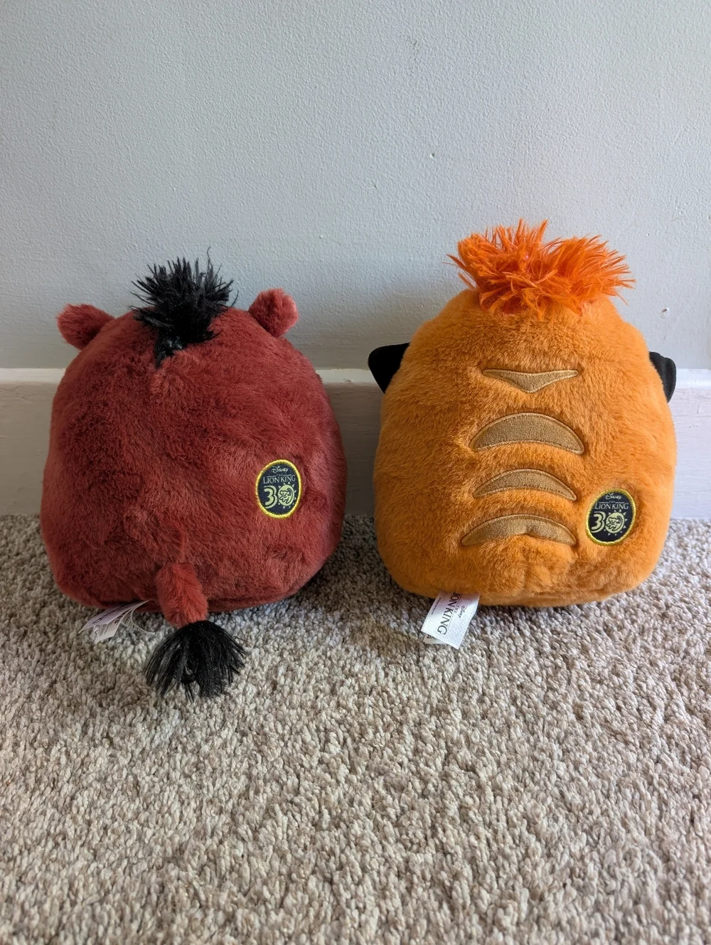 Fuzzamallows Timon And Pumbaa The Lion‎ King Lot Of 2 Plush Stuffed Animal Toys